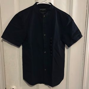Banana Republic Linen dark navy shirt